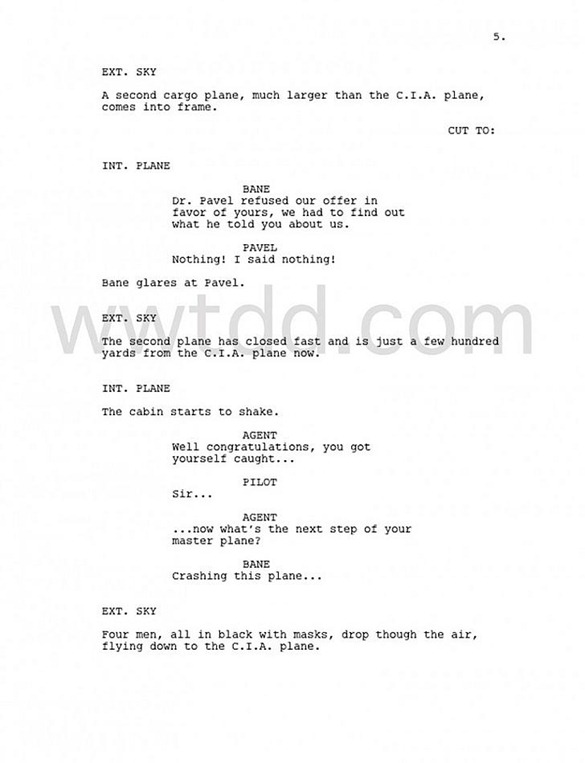 The Dark Knight Rises script page 04