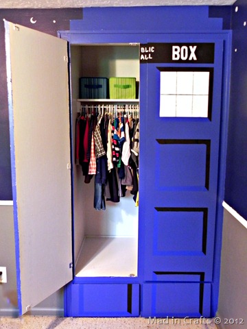 TARDIS closet is bigger on the inside