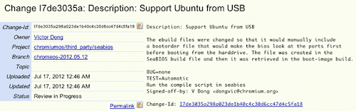 Chrome OS supporto Ubuntu