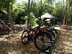 We travel around the island with these bikes. It cost around $12/day.