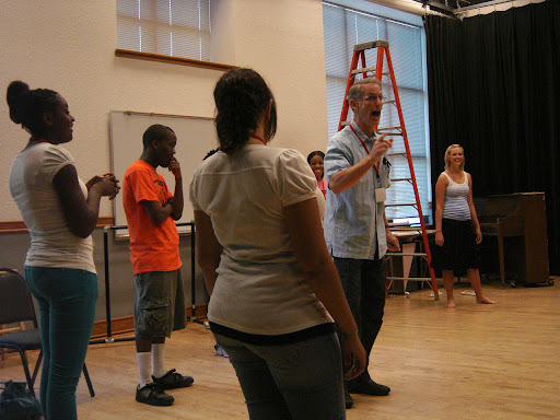 Professor Robert Westenberg introduces a new excercise to the students. (photo credit: Sam Senovich)