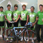 The Herbalife Marco Polo Cycling Team at the Herbalife main office in Kuala Lumpur.