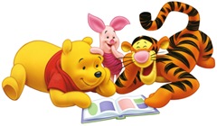 pooh-tigger-piglet-reading