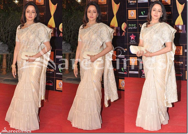 Hema_Malini_Cream_Saree