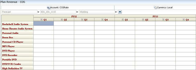 Form with bold header color Form with bold header color