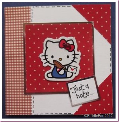 Just a Note hello Kitty