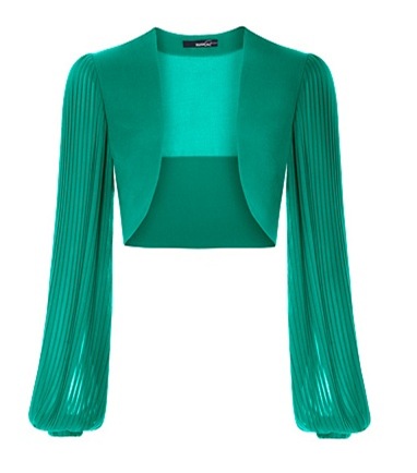 Pleated Sleeves Bolero4