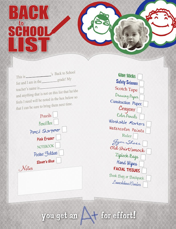 Back to School List for POST