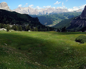 La Val Badia desde el Passo Gardena