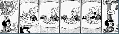 comic Mafalda y sus Aventuras presidenta