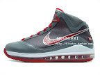 Releasing Now: 393320 002 Grey / Red OSU Nike LeBron VII TB nike air max lebron 7 gr grey white red 1 01 Releasing Now: 393320 002 Grey / Red OSU Nike LeBron VII TB