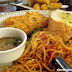 Golden-Crusted Chicken, ham & Cheese Crepe With Angel Hair Pomodoro at The Old Spaghetti House