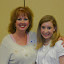 Karen Withers, Scholarship Chair, with Evangeline Kozitsa one of our four scholarship recipients.