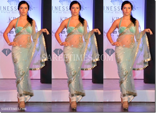 Green_Designer_Shimmer_Saree