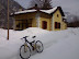 Ex stazione di Malborghetto (UD) sulla ciclabile Alpe Adria innevata