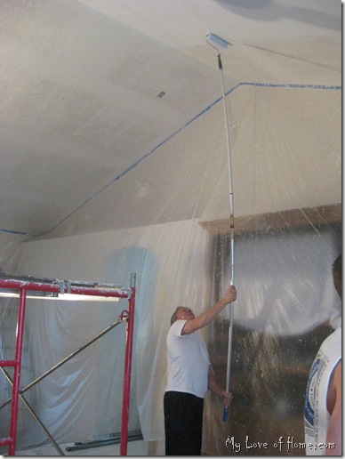 Painting vaulted ceiling