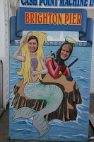 Mermaid and diver