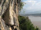 View from climbing in Laos
