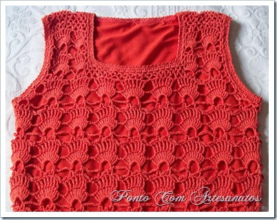 Vestido Motivo de Leques - Coral Vestido Motivo de Leques - Coral