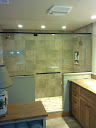 Frameless Pivot Door & Panels W/Towel Bar