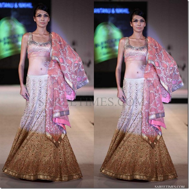 shantanu nikhil_pink_brown_lehenga