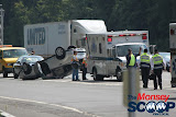 Overturned Vehicle On NYS Thruway  Near Toll Plaza (Moshe Lichtenstein) - IMG_5788.JPG