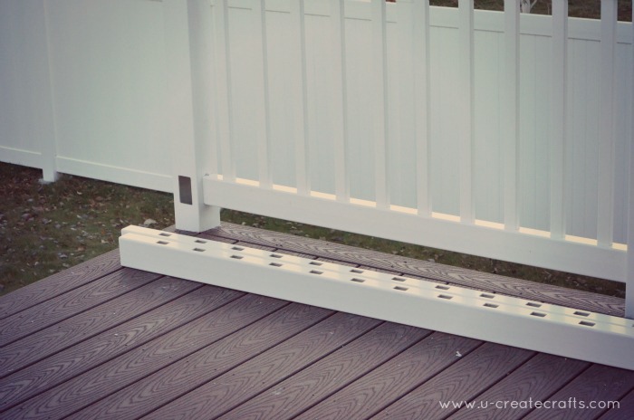 White Deck Railing