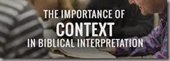 Biblical Interpreation context