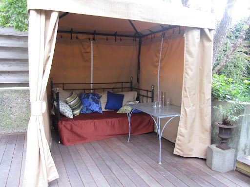 This cabana is perfect for getting away from it all.