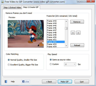 Janela do Free Video to GIF Converter (Imagem do próprio site dos desenvolvedores) Janela do Free Video to GIF Converter (Imagem do próprio site dos desenvolvedores)