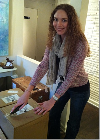 Sarah with knife