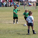 Pressly's first soccer game!