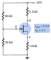 MCQs in DC Biasing – FETs Fig. 17 MCQs in DC Biasing – FETs Fig. 17