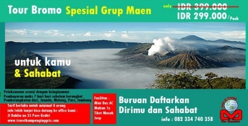 Bromo Sepesial Grup Maen Bromo Sepesial Grup Maen
