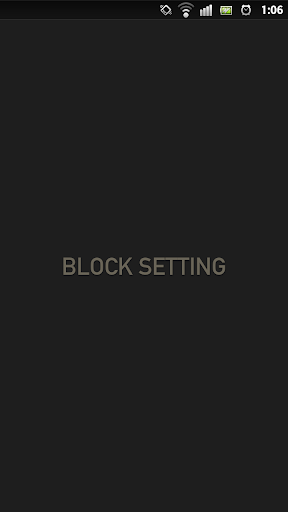 BLOCK SETTING