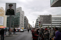 Checkpoint Charlie - looking into (former) East Berlin