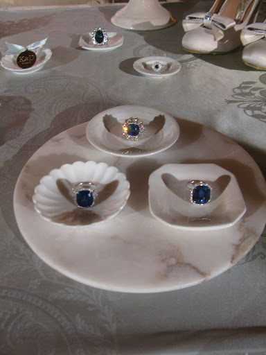 A selection of Harry Winston sapphire rings.