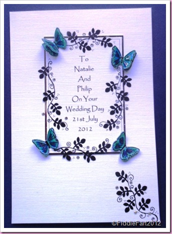Butterfly Wedding Card