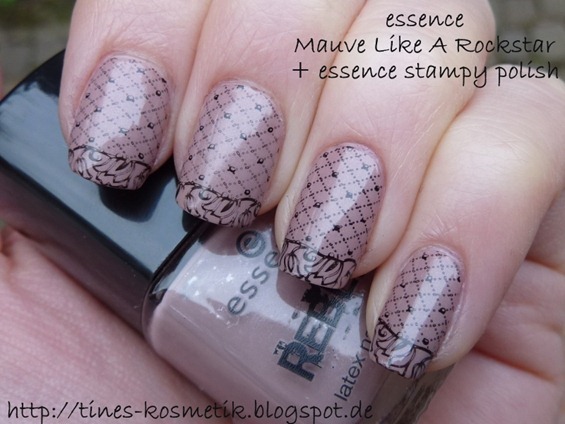 Mauve Like A Rockstar Stamping 1