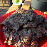 Let the meat rest a few moments after cooking and before slicing.