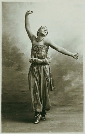 Photograph of Nijinsky in Sch&eacute;h&eacute;razade, 1912