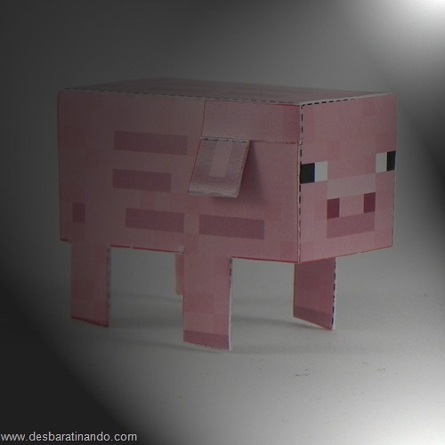 Paper Toys minecraft pig Paper Toys minecraft pig