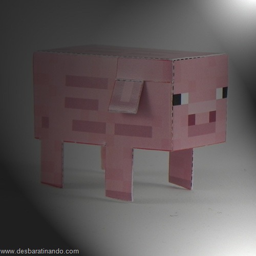 Paper Toys minecraft pig