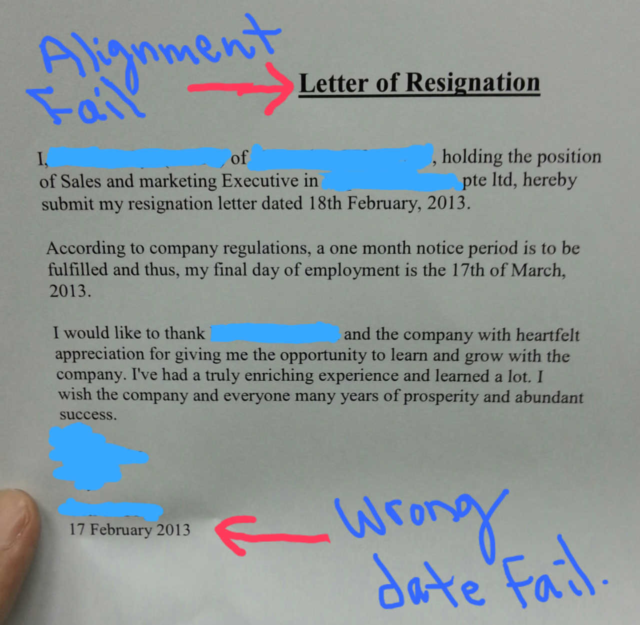 tender my resignation
