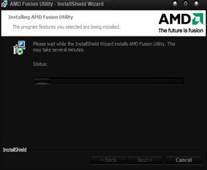 AMD Fusion Utility installation