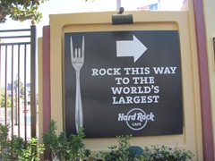 Florida 2013 Universal Hard Rock lgst HRCafe sign