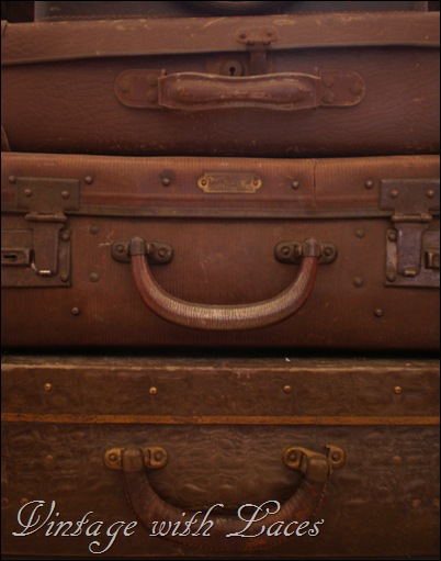 Vintage Suitcases - Studio Tour 2012 - Vintage with Laces