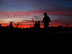 Dean Eldridge about to Paramotor at sunrise in Bolivia