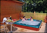 Chillout in the Private Hot Tub with Your Lodge