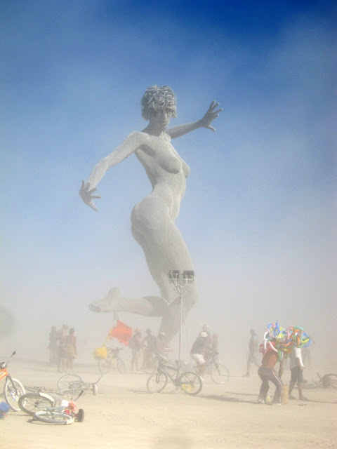 Dancing Sculpture In Dust